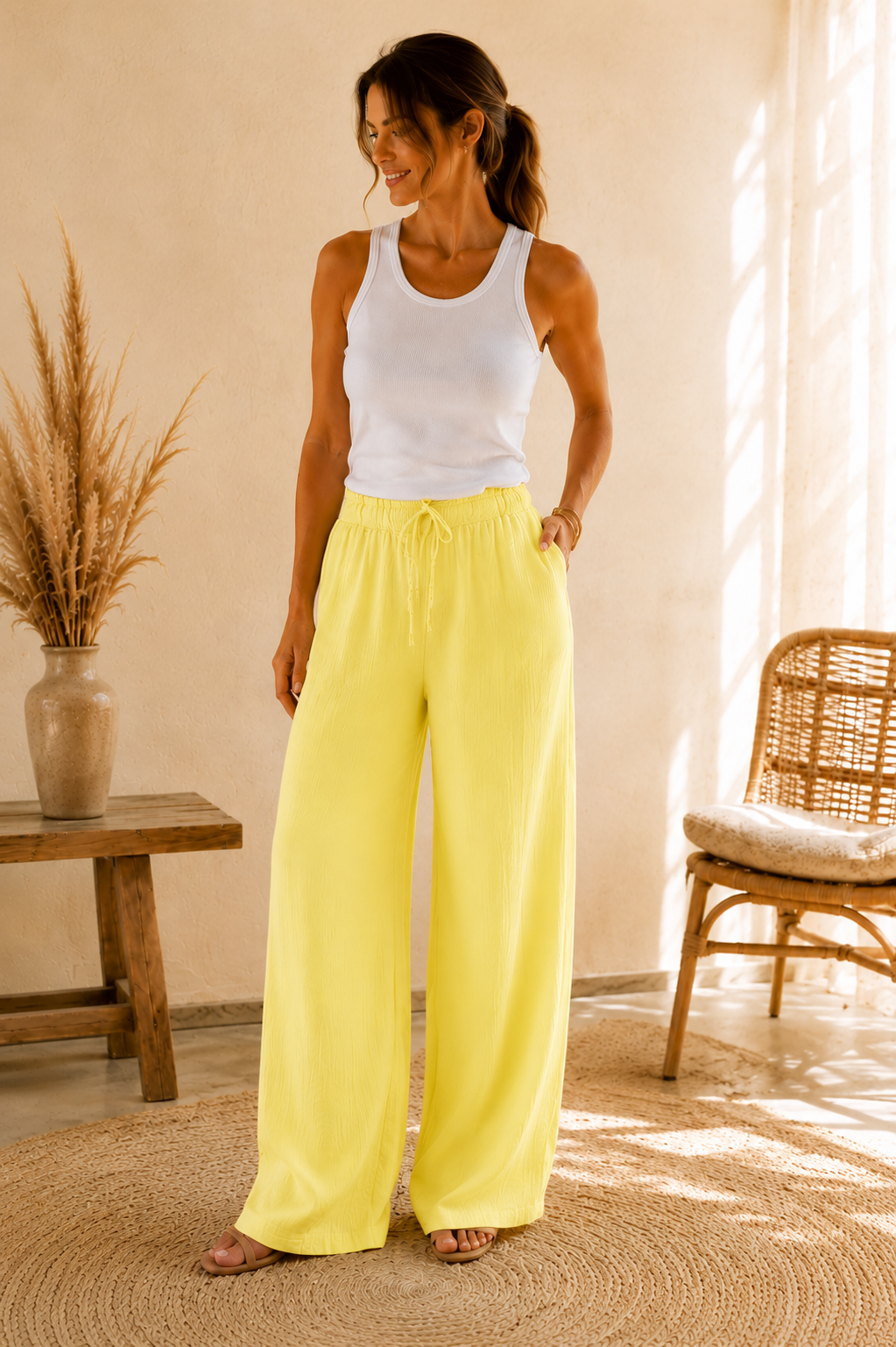 Pantalon Eden jaune