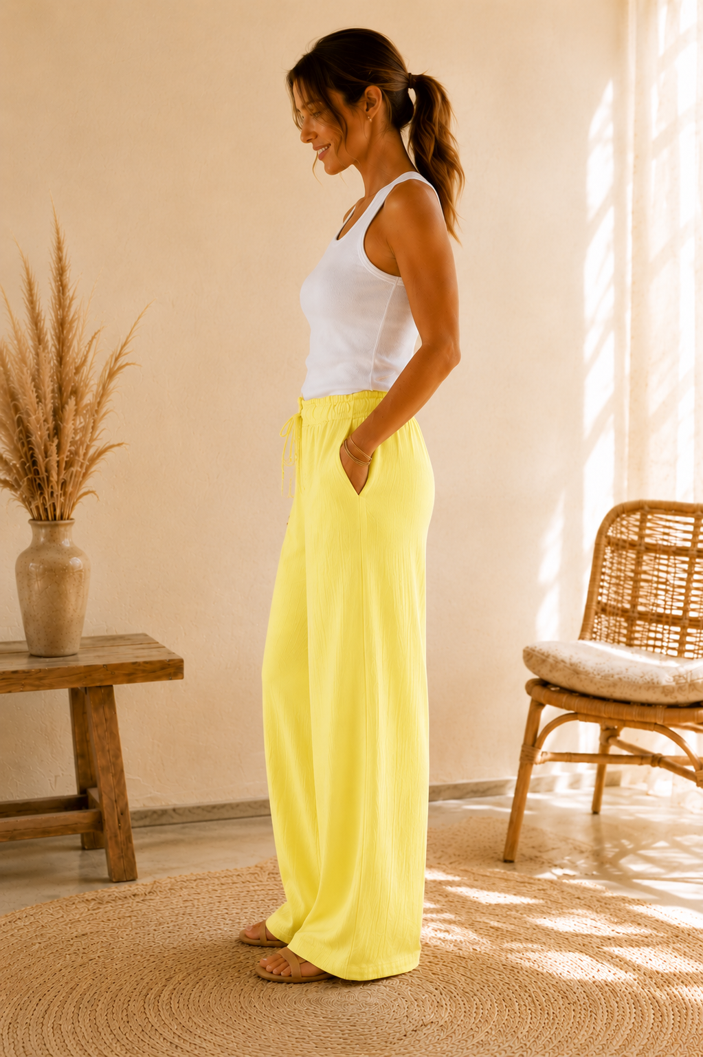 Pantalon Eden jaune