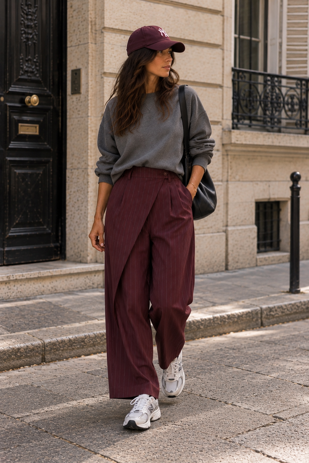 Pantalon Aya bordeaux