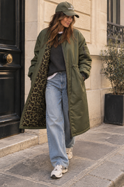 Bombers Long Lara Reversible Kaki