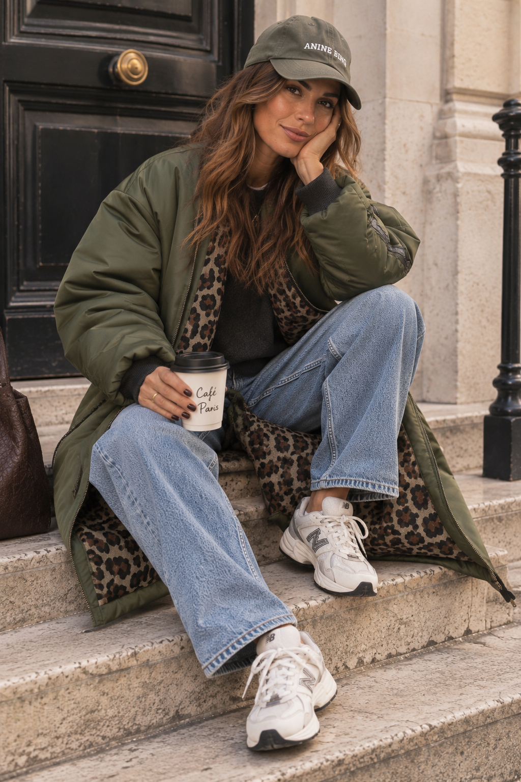 Bombers Long Lara Reversible Kaki