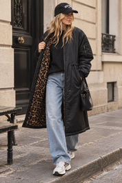 Bombers Long Lara Reversible Noir