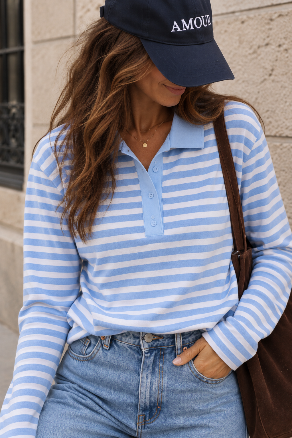 Polo Oscar ML bleu/ciel