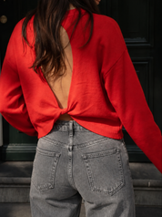 Pull Selena rouge