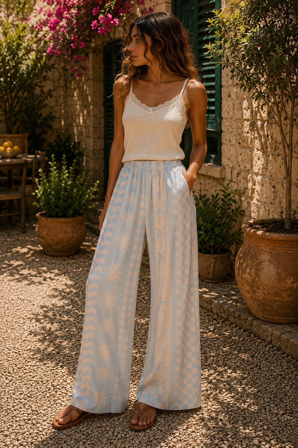 Pantalon Palmy Ciel