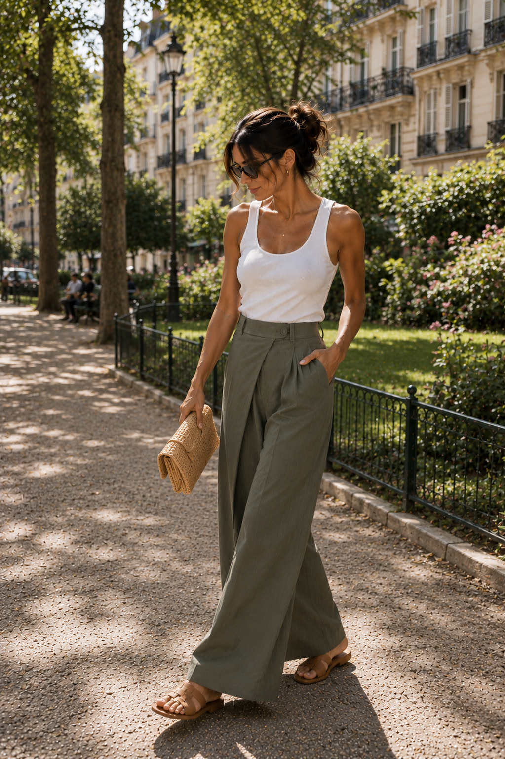 Pantalon Aya kaki