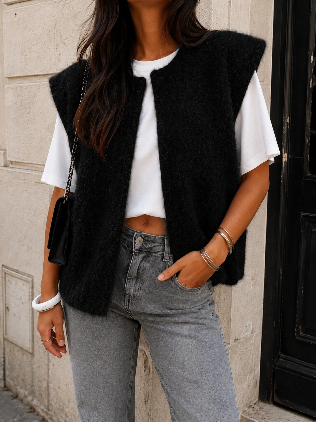 GILET CLARA NOIR