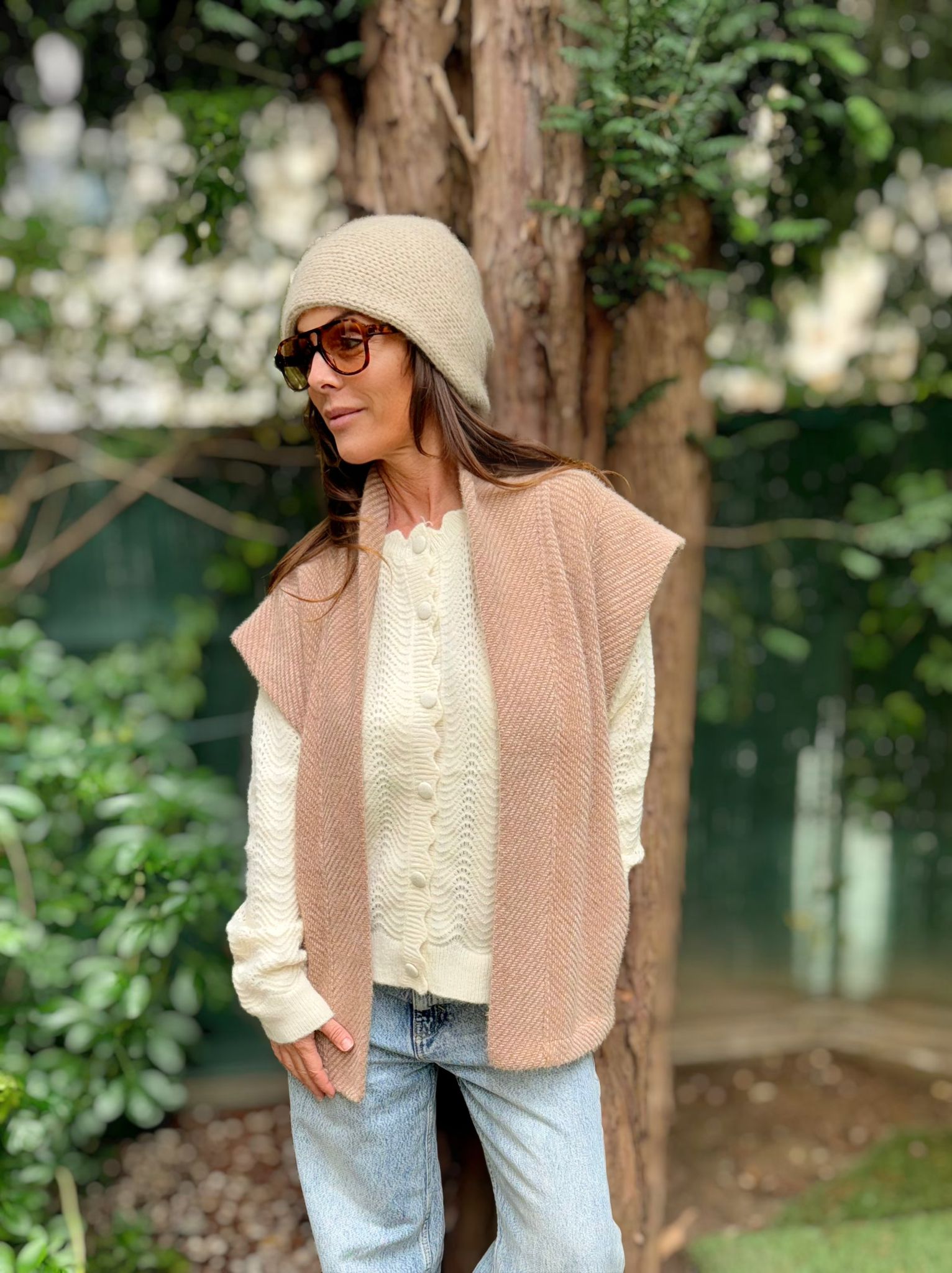 Gilet Louise Blanc