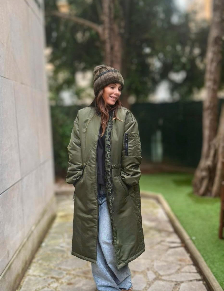 Bombers Long Lara Reversible Kaki