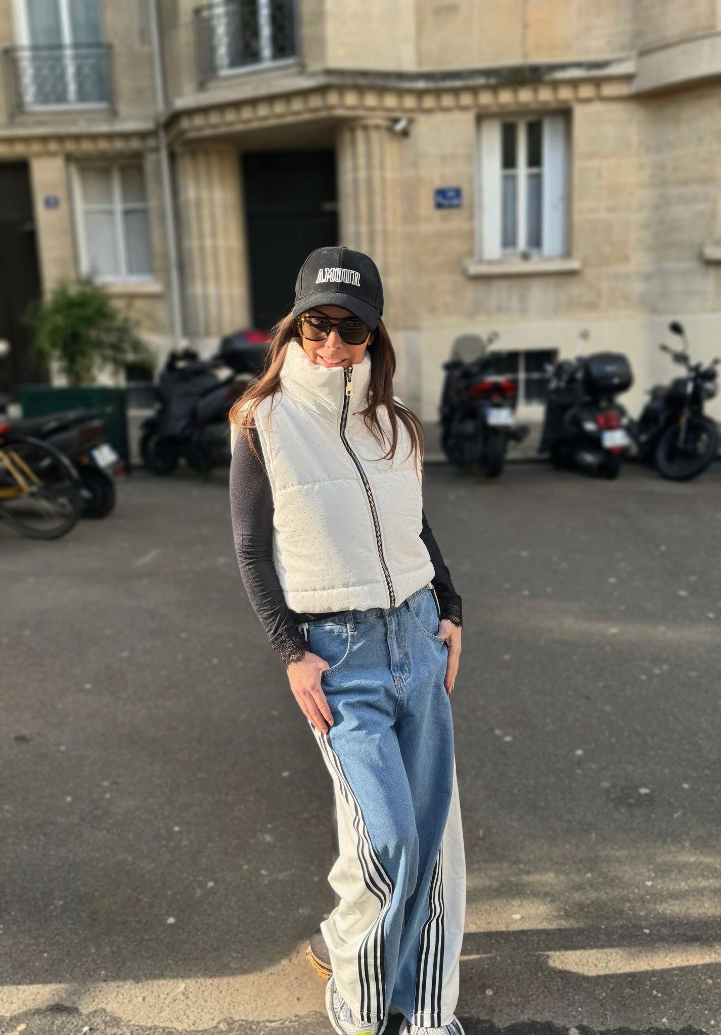 Pantalon GIGI Jean Blanc