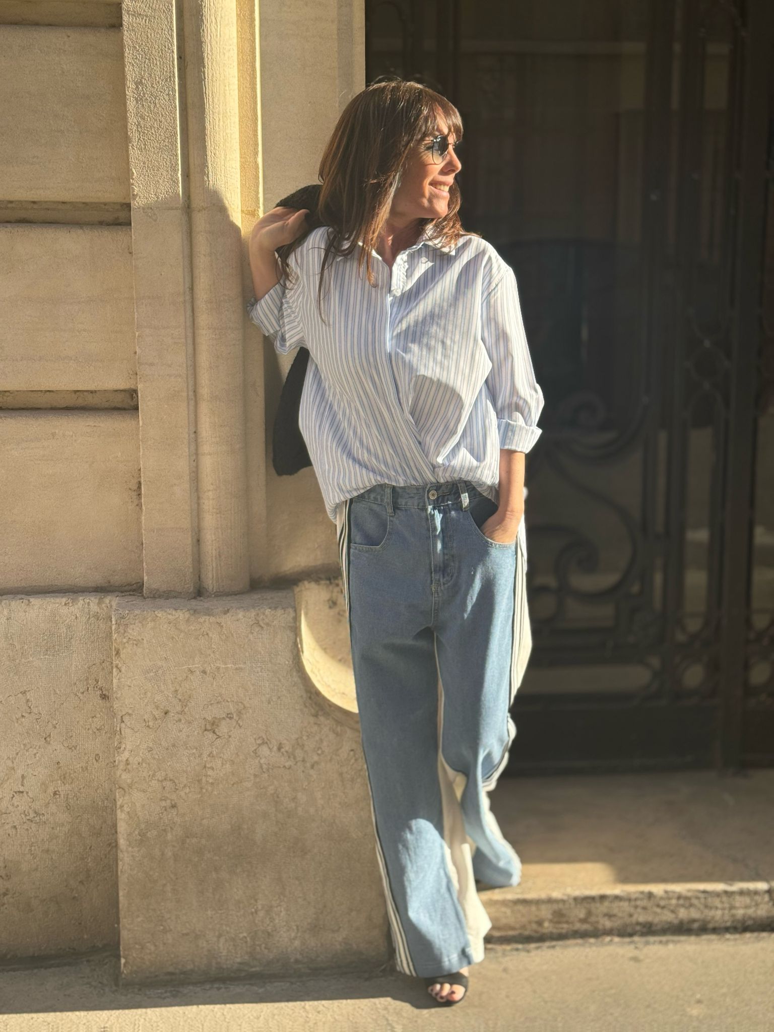 Pantalon GIGI Jean Blanc