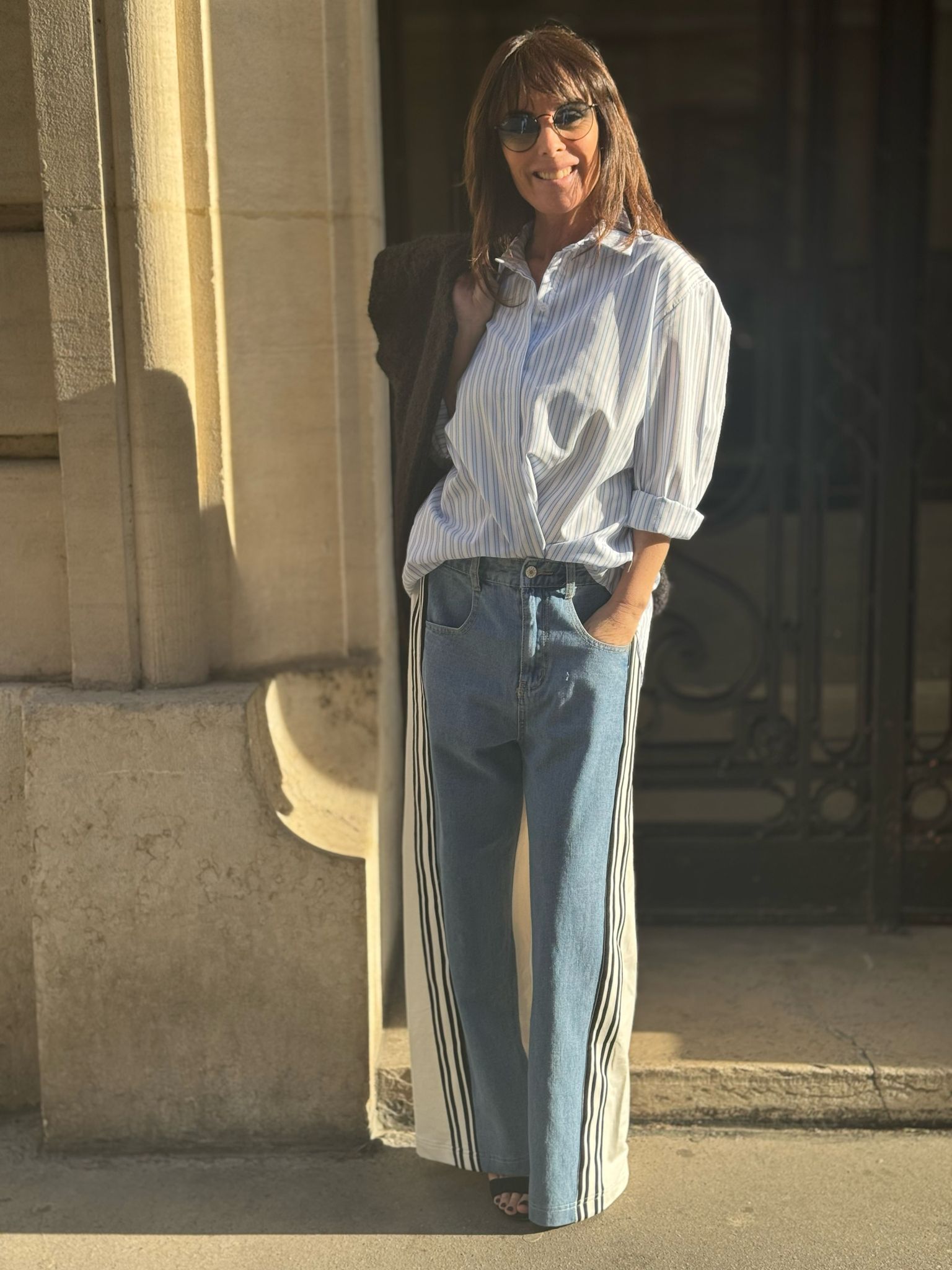 Pantalon GIGI Jean Blanc