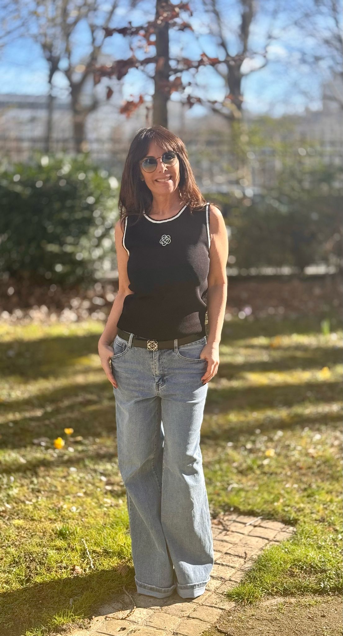 Débardeur Camélia Noir