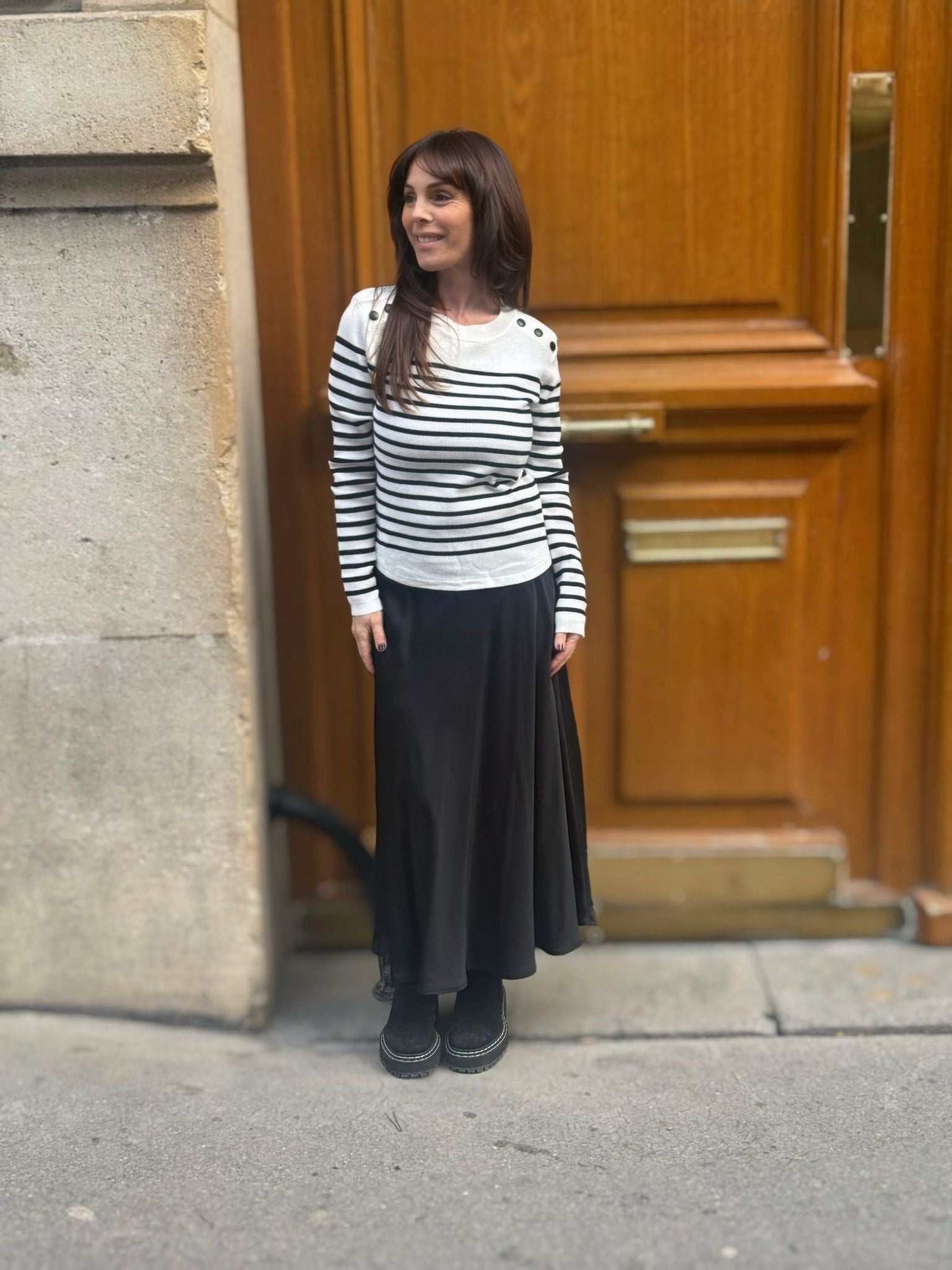Pull Marinette Blanc/Noir